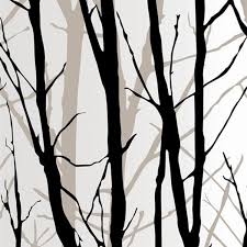 Black And White Bamboo Tree Wall Painting Pvc White Black Bamboo Wallpaper Wp13 With Images Bamboo Wallpaper