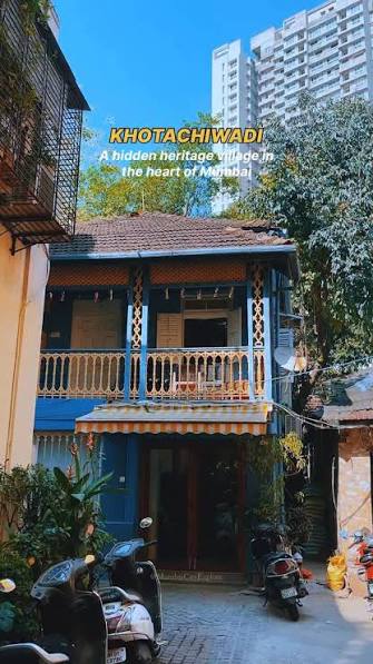 The Mini Goa of Mumbai Khotachiwadi a 19th-century heritage village tucked inside Girgaon, right in the heart of Mumbai. , Known for its colorful Portuguese-style bungalows, winding lanes, and East ...