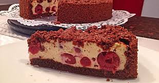 Michas Schoko Streuselkuchen Mit Quark Kirschfullung Von Klaumi Chefkoch Rezept Quark Streuselkuchen Streusel Kuchen Schoko Streuselkuchen
