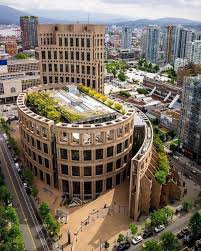 Vancouver Public Library Vpl Which Broke Ground In February 1993 And Opened To The Public In May 1995 Library In 2020 Vancouver City Vancouver Downtown Vancouver