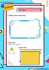 Check spelling or type a new query. Lkpd Pola Bilangan Kelas Viii Worksheet