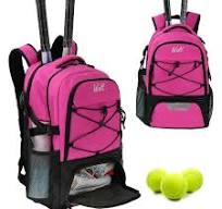 WOLT | Tennis Bag Professional Tennis Backpack for Women--2 Racket Bags  with Ventilated Shoe Compartment Pink