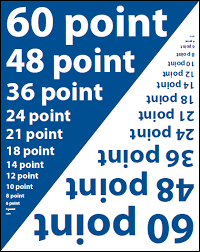 Font Size Chart Marketing Cmyk Color Chart Prints