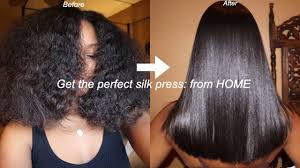 If you are wondering how to silk press natural hair while preventing heat damage you have come to the right place. How To Silk Press Your Natural Hair At Home From Curly To Bone Straight Youtube