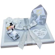 Geldgeschenk Zur Silber Hochzeit Silberpaar Auto Money Gift Gifts Silver Wedding