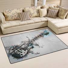 See more ideas about music room, audio room, room. Lorvies Guitar Instrument Music Area Rug Carpet Non Slip Floor Mat Doormats For Living Room Bedroom 60 X 39 Inches Buy Online In Angola At Angola Desertcart Com Productid 87110486