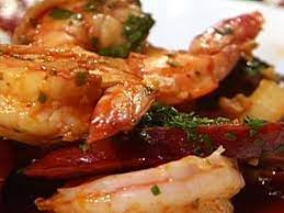 Shrimp And Chorizo Tapas Recipe Tapas Recipes Food Network Recipes Chorizo Recipes