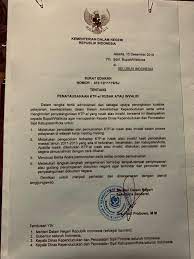 Perubahan ketiga atas peraturan menteri dalam negeri nomor 32 tahun 2011 tentang pedoman pemberian hibah dan bantuan sosial yang. Terbitkan Surat Edaran Mendagri Minta Bupati Wali Kota Bakar Ktp El Rusak