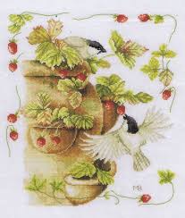 Check spelling or type a new query. Strawberries And Birds Cross Stitch Kit By Marjolein Bastin