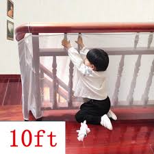 Kalolary Child Safety Rail Net 10ft L X 2 5ft H Indoor Balcony And Stairway Safety Net Baby Toddlers Kids Pet Banister Indoor Balcony Outdoor Stairs Stairways