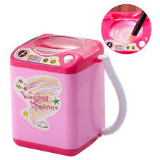 Zodaca Mini Electric Toy Automatic Cleaning Washing Machine Makeup Brush Cleaner Device Pink Walmart Com Clean Washing Machine Makeup Brush Cleaner Brush Cleaner