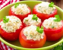 Recette De Tomates Farcies Legeres Au Fromage Frais Et Menthe Recette Recette Tomate Recette Tomates Farcies Recettes De Cuisine