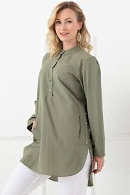 Dugmeli Patli Tunik Moda Stilleri Gomlek Elbise Tunik