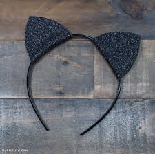 Cute Crafty Diy Felt Cat Ears For Halloween Lia Griffith Diy Cat Ears Halloween Cat Ears Cat Headband