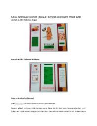 Doc Cara Membuat Leaflet Dadan Kartiwa Academia Edu