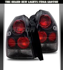 96 00 Honda Civic Ek Cx Dx Hatchback 3dr Jdm Black Tail Lights Rear Brake Lamps Honda Civic Hatchback Honda
