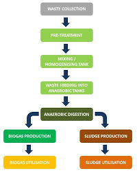 Biogas Production Process Flow Diagram Biogas Process