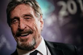 Cybersecurity tech founder John McAfee pledges to battle the IRS