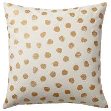Https Www Ikea Com No No P Skaeggoert Putetrekk Hvit Gullfarget 40415540 Ikea Cushion Cover Cushions Cushion Covers