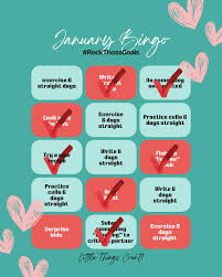 January is over… and it's time for a check in. I'm learning that  consistency has to look different than assuming I will do everything  everyday! That's what killed my bingo card, and