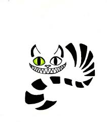 More images for cheshire cat outline » Cheshire Cat Smiling Tattoo Stencil