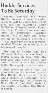 Obituary for Frank Hinkle