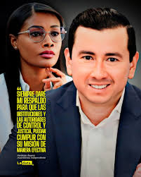 Urgente "LA LUCHA CONTRA LA CORRUPCIÓN REQUIERE EL COMPROMISO DE TODAS LAS  RAMAS DEL ESTADO" El asambleísta independiente Ferdinan Álvarez expresó su  respaldo a la fiscal general, Diana Salazar, en su lucha