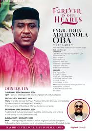 FINAL OBSEQUIES: Engr John Oba...