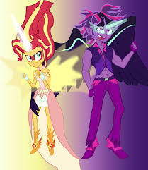 2531956 - safe, artist:urhangrzerg, sci-twi, sunset shimmer, twilight  sparkle, equestria girls, dark shine, daydream shimmer, dusk shine,  equestria guys, male, midnight sparkle, rule 63, sci-dusk - Derpibooru