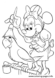 These alphabet coloring sheets will help little ones identify uppercase and lowercase versions of each letter. Minnie Cleaning A Parrot Disney 73fa Coloring Pages Printable