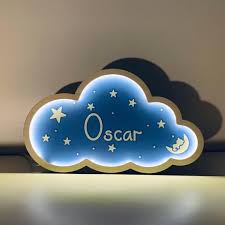 Personalized Night Light With Name Custom Cloud Decor Baby Etsy In 2020 Cloud Decoration Night Light Cloud Night Light