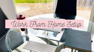 Work From Home Setup Dining Room Table Home Office Portable Workspace Youtube