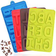 Silicone english alphabet ice chocolate letter mould cake jelly baking mold a8a. 4 Pcs Silicone Numbers Alphabets Trays Molds Finegood 26 Letters Numbers Candy Mould Biscuit Chocolate Diy Baking Pans Ice Cube Making Trays Green Brown Red Blue Buy Online In Aruba At