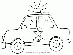 Police car patrol on the road. Cars Coloring Pages Pdf Coloring Home