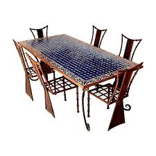 Moroccan Dining Mosaic Table Featuring Polyvore Home Furniture Tables Dining Tables Dining Set Mosaic Furniture Moroccan Tables Mosaic Dining Table Mos