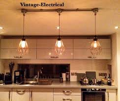 Clippesby 3 X Industrial Pendant Set Cage Light Ceiling Etsy Ceiling Light Fittings Light Fittings Rustic Industrial