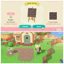 Acnh Dark Brick Path By U Blackfeathr On Reddit Animal Crossing Game Animal Crossing New Animal Crossing