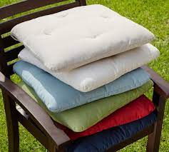 Find high styles that easily slide up against your. Tufted Sunbrella Outdoor Dining Chair Cushion Pottery Barn