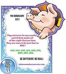 Pig Horoscope 2021 In 2020 Horoscope Pig Year Of The Pig