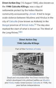 The backdrop of the direct action day was not only the muslim league's acceptance of the cabinet mission plan, but also the loss of face it had to experience. 4 Why Did Muslim League Declare To Observe 16th August As Direct Action Day What Wereits Effect Brainly In