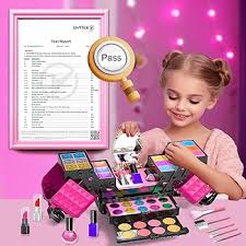 Amazon.com: Kids Makeup Kit for Girl, 52 Pcs Pretend Makeup for Toddlers  Kids, Washable Non Toxic Make Up for Girls, Pretend Play Toy Makeup Set ...