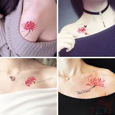 Many buddhist will use it to celebrate the arrival of fall with a ceremony at the tomb of one of their ancestors. Red Spider Lily Flower Temporary Tattoo Stickers 30sheets Set Waterproof Tattoos For Sexy Arm Clavicle Body Art Hand Foot Shopee Philippines