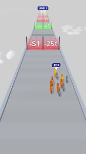 Loll عملة عملك على طول المسار rush . Money Rush Apk