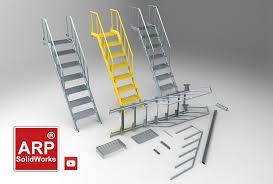 Shop.alwaysreview.com has been visited by 1m+ users in the past month Industrial Ladder 3d Cad Model Library Grabcad