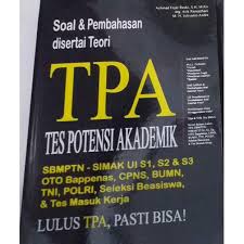 Tpa (tes potensi akademik) dimaksudkan untuk mengukur potensi yang dianggap mendasari kemungkinan keberhasilan seseorang jika yang bersangkutan belajar atau studi lanjut jalur mandiri maupun jalur beasiswa (bidik misi, bpps, beasiswa unggulan, dsb) baik pada jenjang sarjana atau pascasarjana, memangku jabatan struktural atau birokrat. Buku Simak Ui Tpa S2 Tes Potensi Akademik Shopee Indonesia