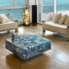 South shore industrial coffee table with metal legs, gray & black. Blue Agate Semiprecious Stone Coffee Table Blue Gemstone Tea Table Precious Stone Coffee Tables Furniture Luxury Blue Agate Stone Desk Interior Decoration From China Stonecontact Com