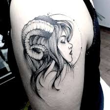These aries tattoos are found in the interesting placement of the neck, shoulder and ribs. Aries Tattoo Designs For All The Aries People Out There