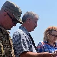 Capt. Michael Burruss (left), Provost Marshall, U.S.