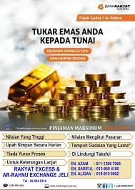 Nilai emas yang disimpan = rm64 500.00 nilai pinjaman yang diberikan = 65% x rm64 ini adalah resit pajakan emas di bank rakyat. Jeli Kito Ar Rahnu Bank Rakyat Jeli Upah Simpan Facebook