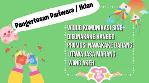 Maybe you would like to learn more about one of these? Materi Pariwara Bahasa Jawa Kelas 11 Materi Pariwara Atau Iklan Youtube